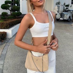 Princess Polly Peta & Jain Paloma Nylon Bag Beige